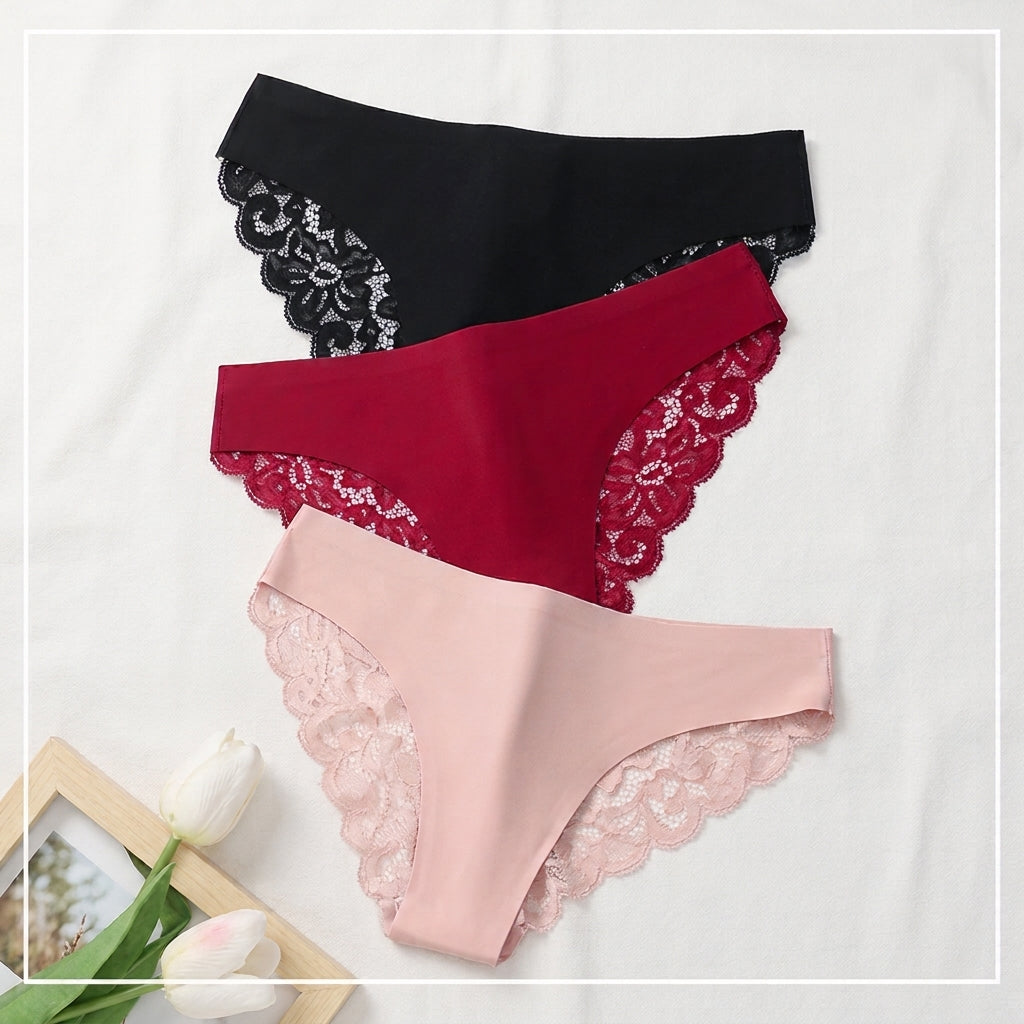 3-Piece Lace Panties Set